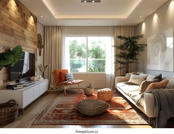 Modern minimalist living room