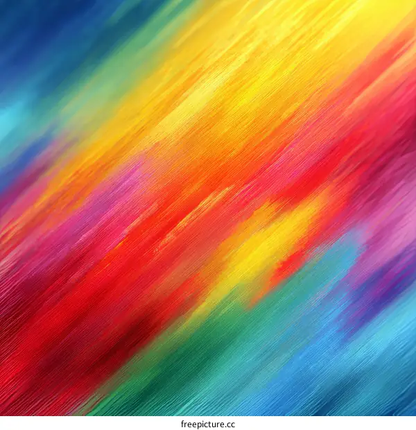 Abstract Colorful Diagonal Brushstrokes