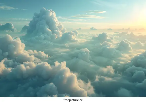Breathtaking Cloudscape from Aerial Perspective
