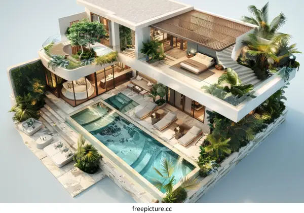 Modern Villa Nestled in Tranquil Nature