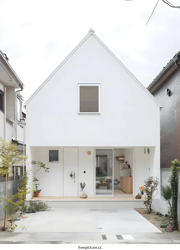 Modern Minimalist White House Exterior Design