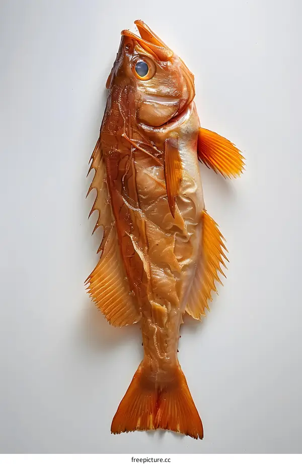Preserved Fish on White Background