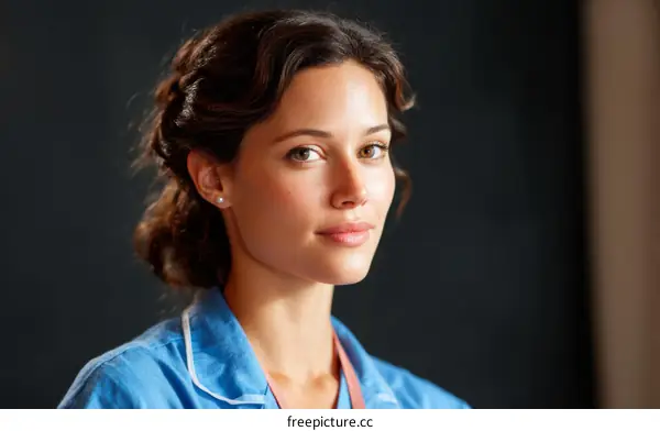 Close Up Portrait of a Caucasian Woman
