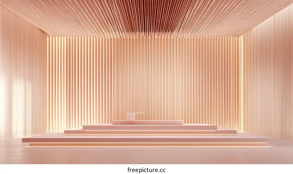 Modern Minimalist Wooden Display Stage