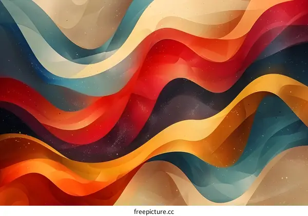 Wavy Multicolor Abstract
