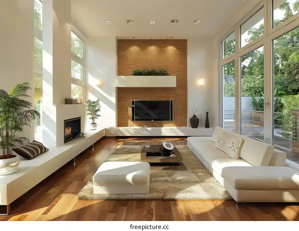 Stylish Modern Minimalist Living Room Interior Design
