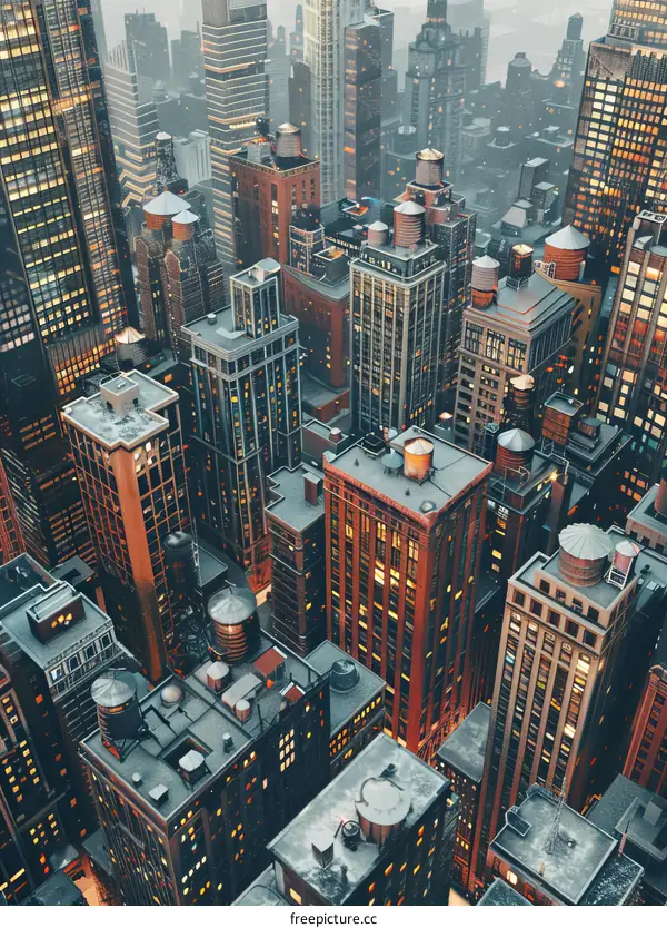 A Photo Overlooking New York