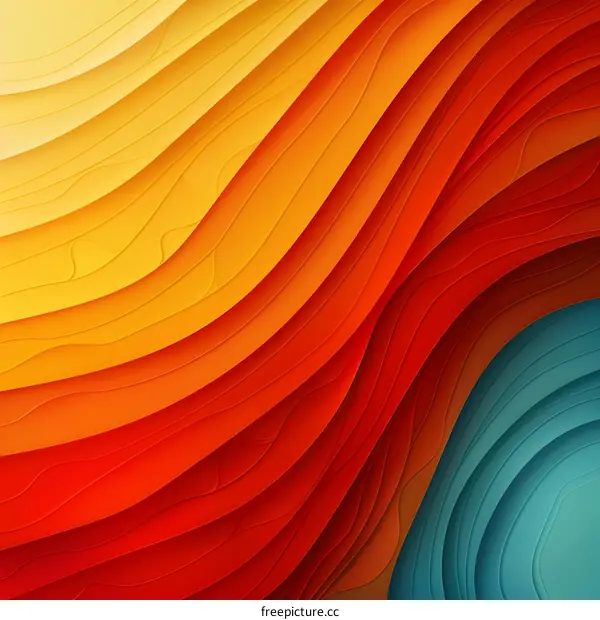 Abstract Colorful Wavy Background