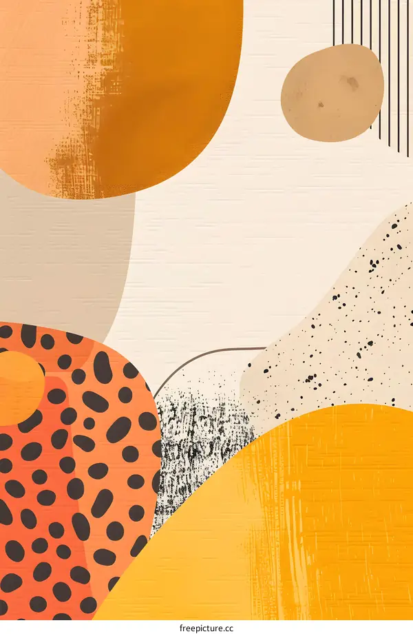 Abstract Art Background with Geometric Shapes and Textures