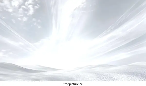 Monochromatic Landscape with Radiant Sunlight