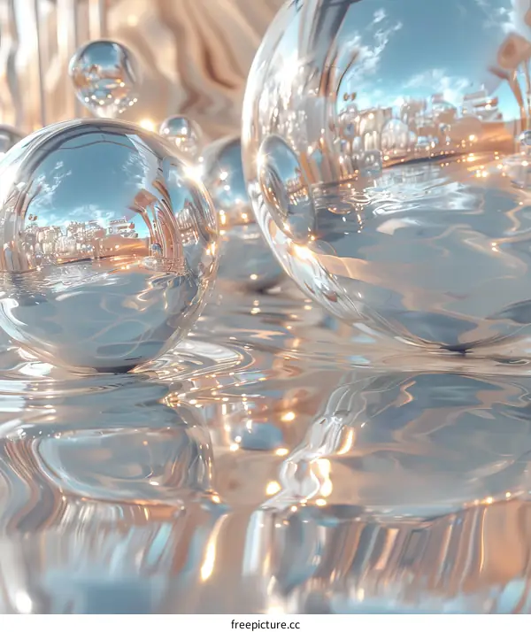 Abstract Reflection of Spherical Objects