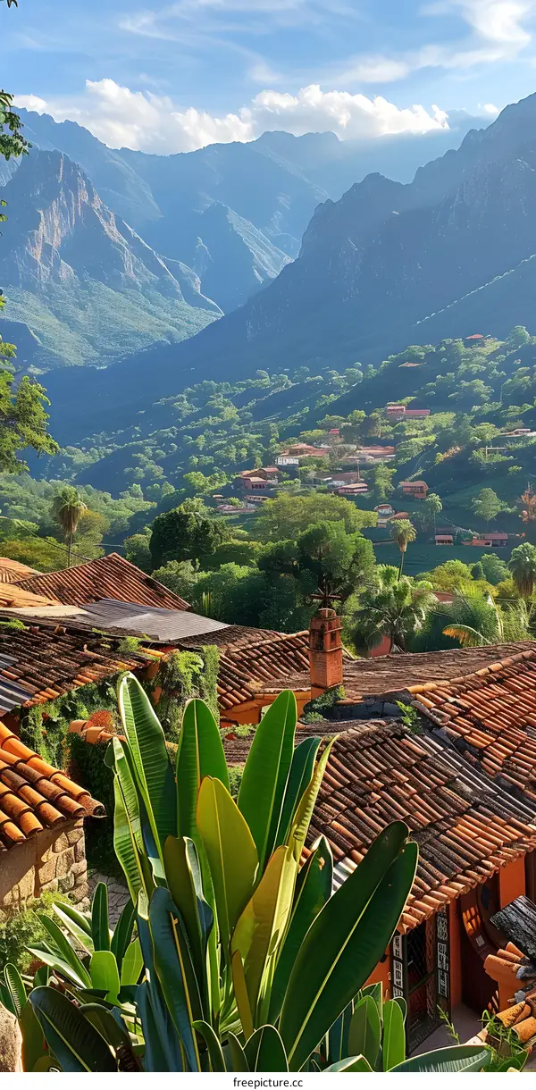 Beautiful Mountain View With Green Lush Foliage