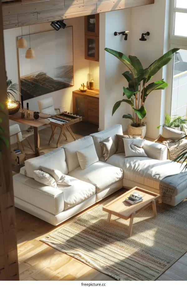 A living room in IKEA style