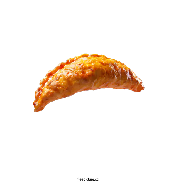 [Transparent Background PNG]A delicious empanada on a white background