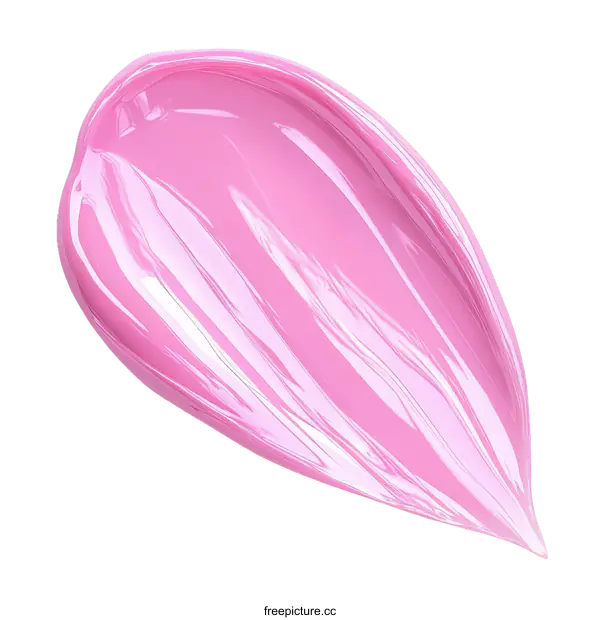 [Transparent Background PNG]Pink cosmetic product smear illustration