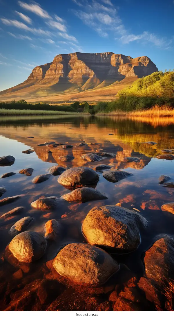 Spectacular Mountain Landscape with Pristine Lake