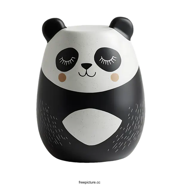 [Transparent Background PNG]Cute Panda Figurine Decoration