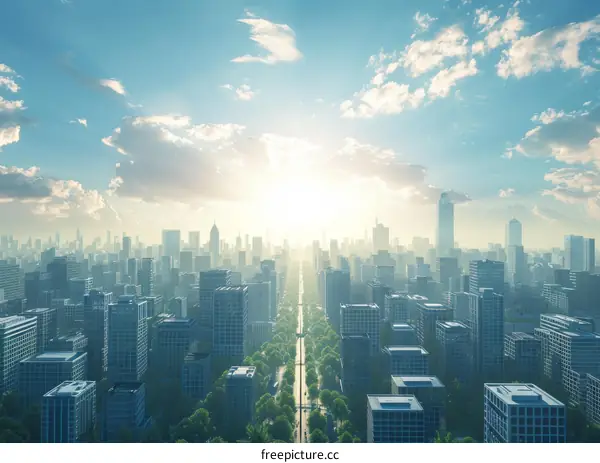 Bustling Metropolis with a Bright Future