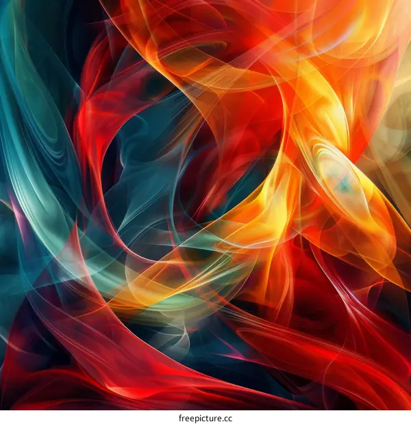 Dynamic Brushstrokes in Abstract Modern Painting