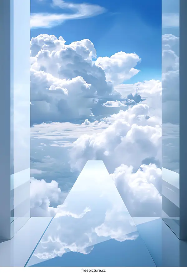 Skywalk to Heaven Abstract Concept Architecture