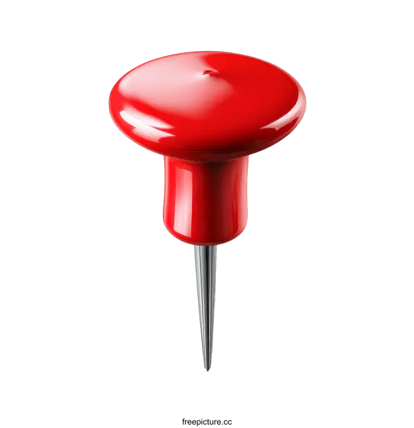[Transparent Background PNG]Red Pushpin Illustration