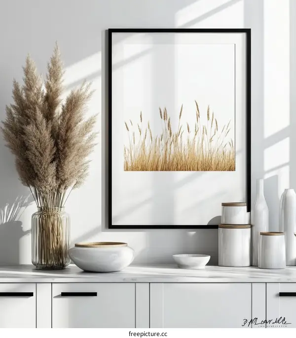 Golden Wheat Field Artistic Print