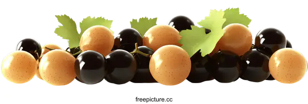 [Transparent Background PNG]Close Up of a Bunch of Grapes