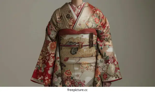 Japanese woman wearing a kimono
