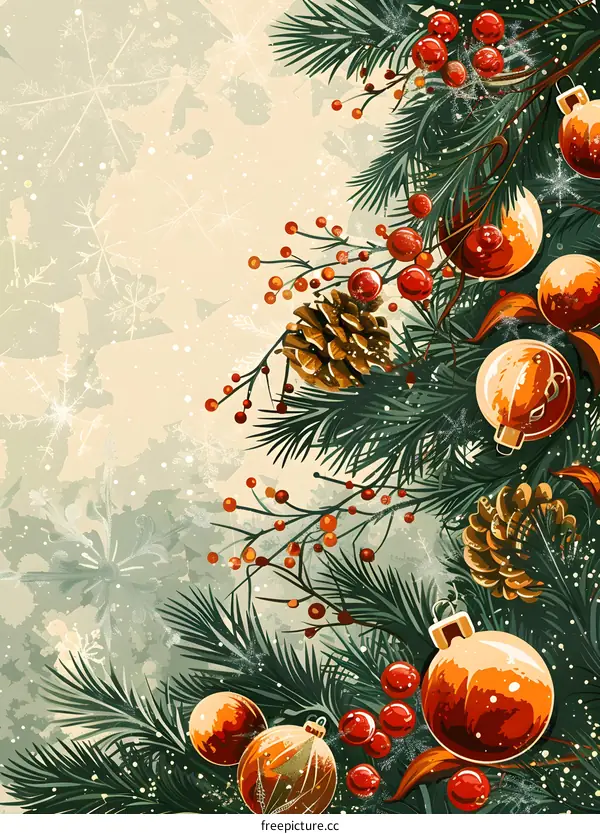 Christmas tree decorated for Christmas