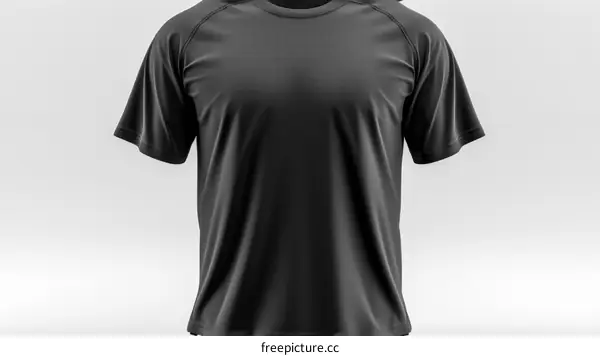 Black Round Neck T- Shirt