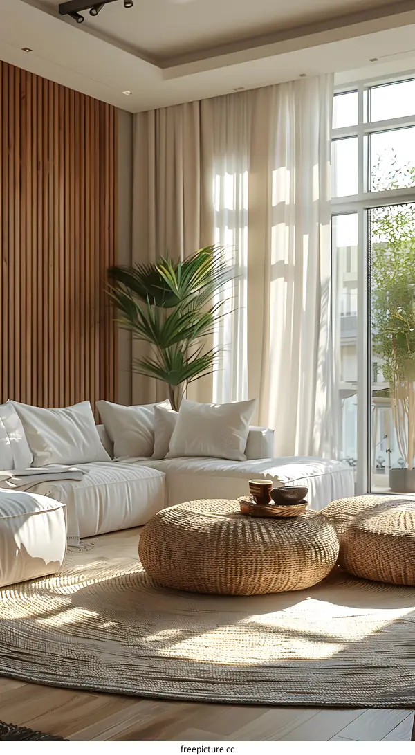 Modern interior design living room