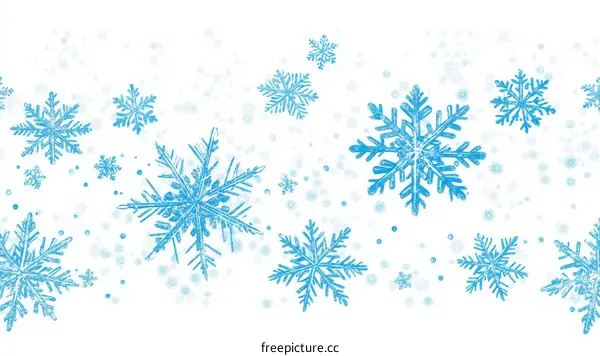 Winter Snowflake Illustration Background
