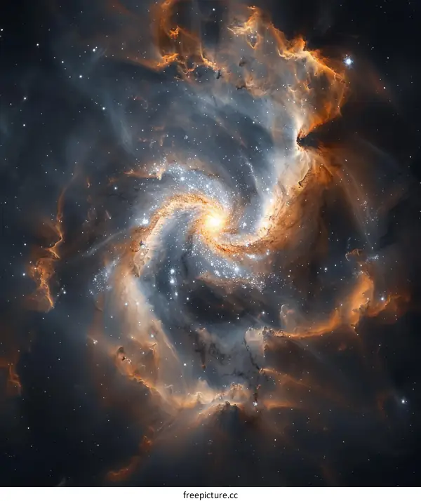 The Glowing Spiral Galaxy