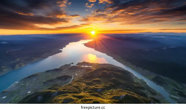 Mountain Lake Sunset