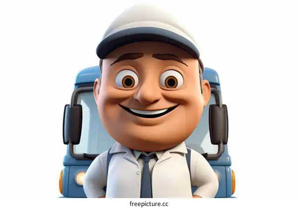 Milkman delivering fresh milk in the morning