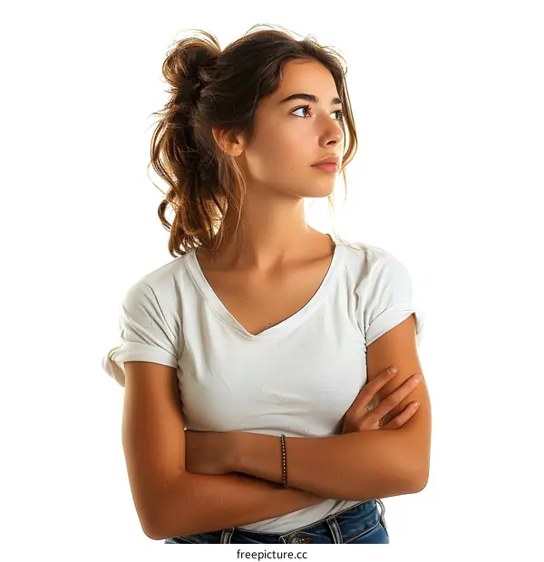 portrait of a beautiful young woman