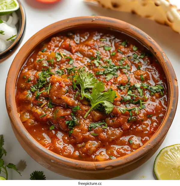 Spicy Tomato and Cilantro Sauce