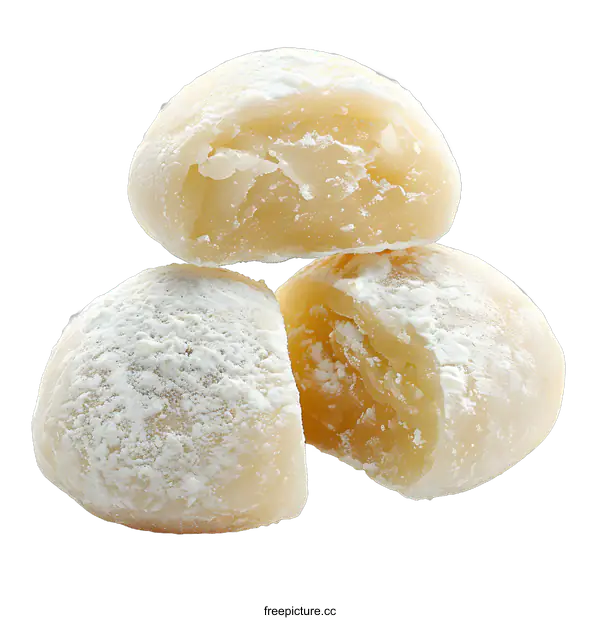 [Transparent Background PNG]Three pieces of mochi