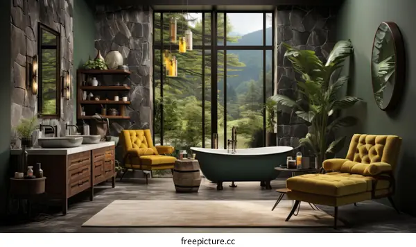 Bathroom With Amazing View