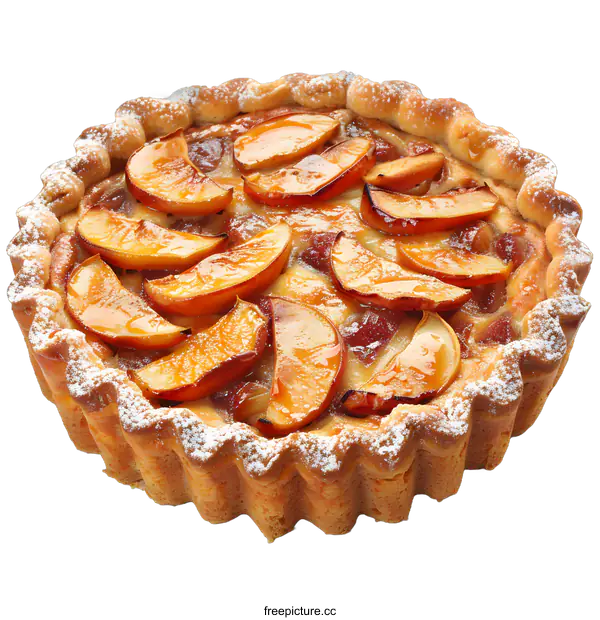 [Transparent Background PNG]Apple Pie on White Background