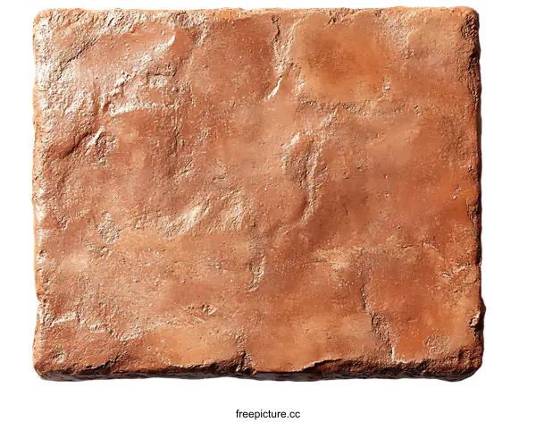 [Transparent Background PNG]Terracotta Tile Design with Rustic Texture