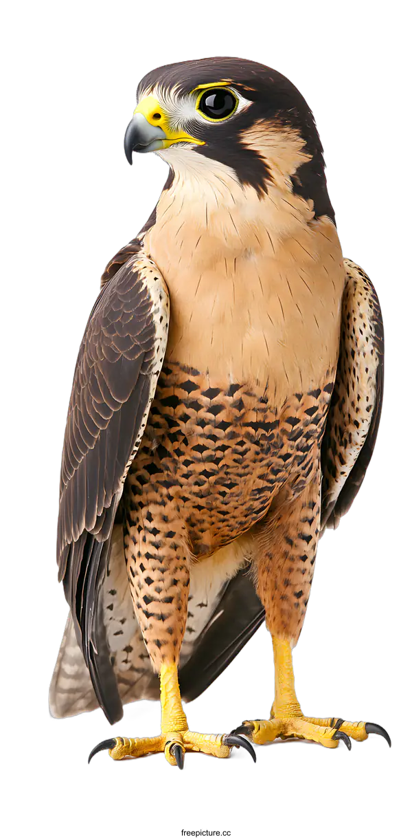 [Transparent Background PNG]Close Up of a Hawk With Yellow Feet