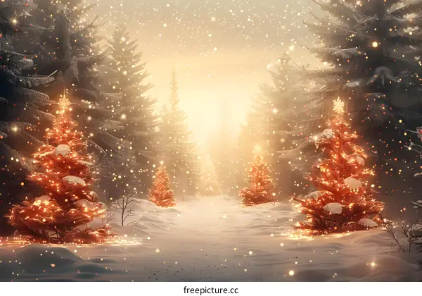 Christmas Snow Scene