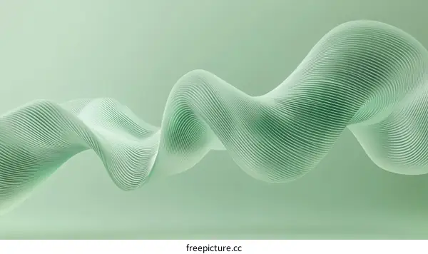 Abstract Green Wave Design