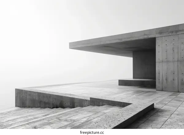 Concrete Platform and Stairs