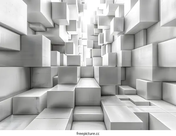 The interplay of light and shadow: A visual feast of geometric space