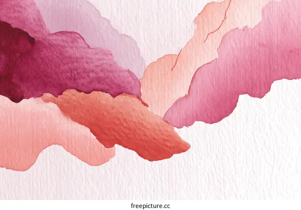 Abstract Watercolor Painting with Soft Color Transitions