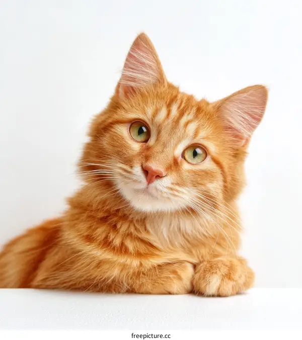 Close-up Portrait of a Ginger Cat