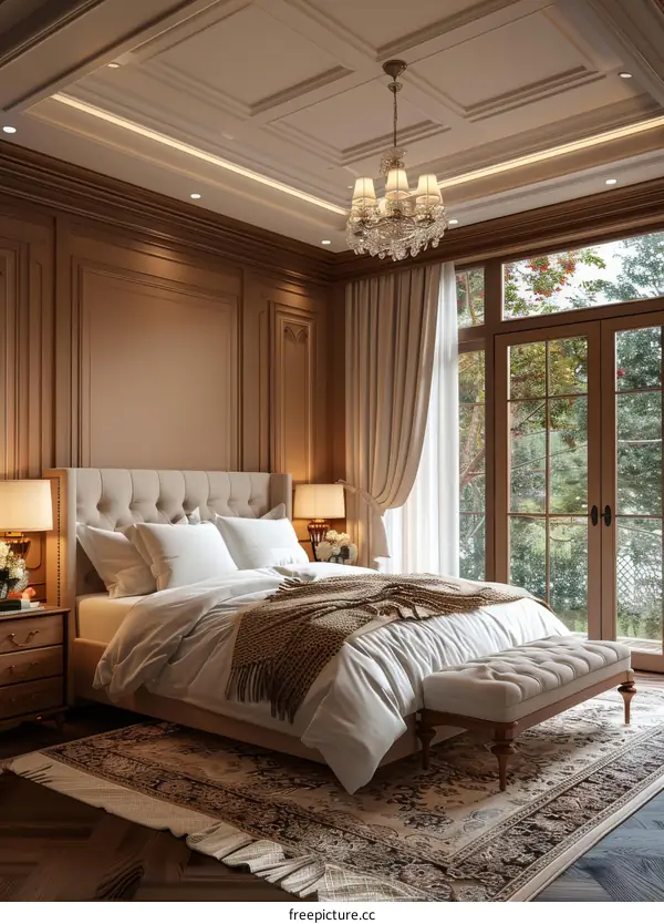 Luxury Bedroom Interior Design Illustration
