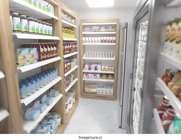 Miniature Grocery Store Interior